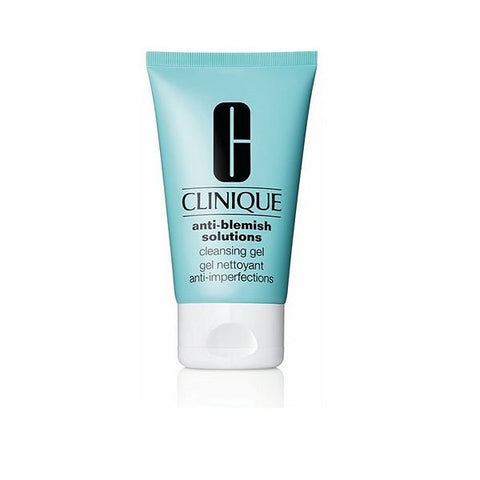 Clinique Anti Blemish Solutions Gel in 125ml bottle, designed to help reduce blemishes and clear skin.
