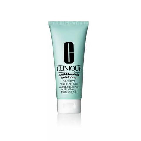 Clinique Anti Blemish Solutions Oil Control Cleansing Mask in 100ml jar, designed to reduce oil and blemishes for clearer skin.