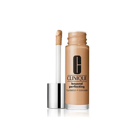 Clinique Beyond Perfecting Foundation and Concealer in shade 14 Vanilla, 30ml bottle, featuring a smooth, natural finish.