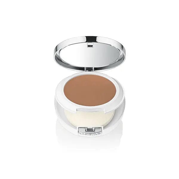 Jag Couture London-New York Clinique Beyond Perfecting Powder Foundation and Concealer in shade 15 Beige, showing the compact and applicator.