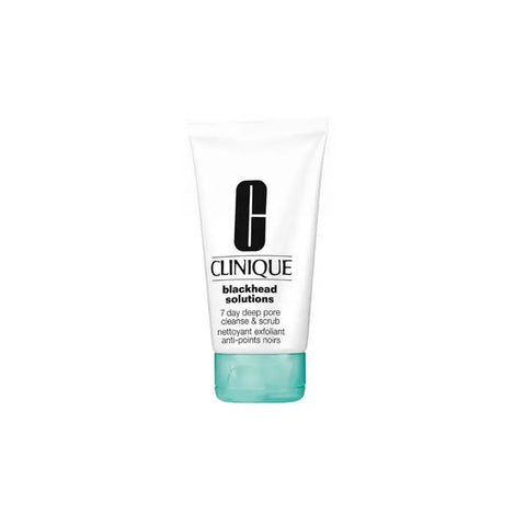 Clinique Blackhead Solutions 7 Days Deep Pore Cleanse and Scrub 125ml, a skincare product for deep pore cleansing.