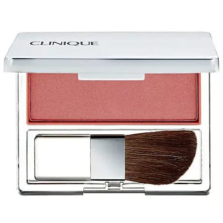 Clinique Blushing Blush Powder in shade 101 Aglow, 6g, displayed in a compact for natural rosy cheeks.