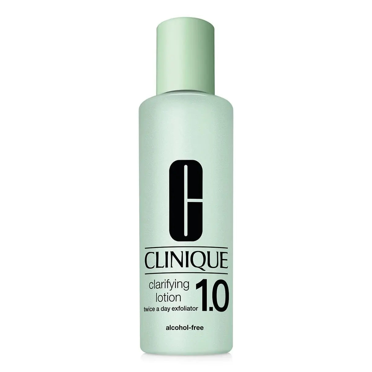 Clinique Clarifying Lotion 1.0 in a 200ml bottle, displayed with packaging from Jag Couture London New York.