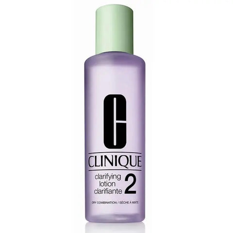Clinique Clarifying Lotion 2 in a 400ml bottle, shown with a sleek label design, from Jag Couture London - New York.