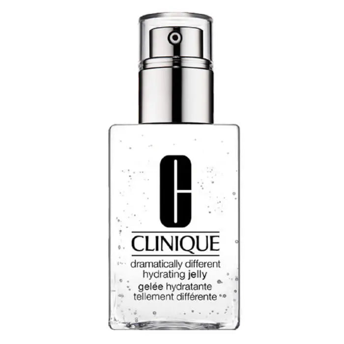 Clinique Dramatically Different Hydrating Jelly anti-pollution moisturizer in 125ml jar with brand label from Jag Couture London New York.
