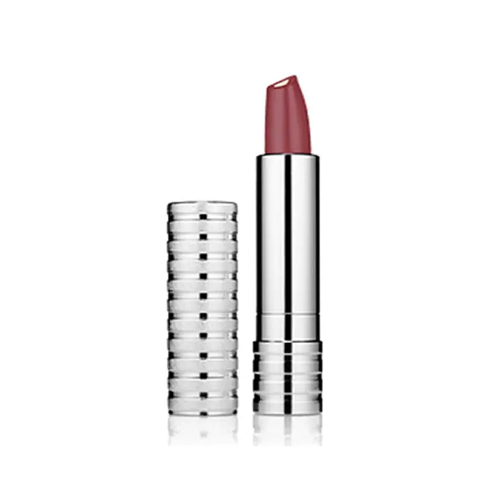 Clinique Dramatically Different Lipstick in shade 50 A Different Grape, showcasing the rich purple lipstick in a sleek tube.