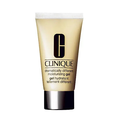 Clinique Dramatically Different Moisturizing Gel in 50ml jar, hydrating skincare product with a clear gel texture, from Jag Couture London.