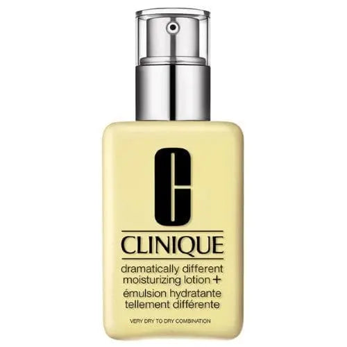 Clinique Dramatically Different Moisturizing Lotion 125ml bottle with white pump dispenser and sleek packaging.