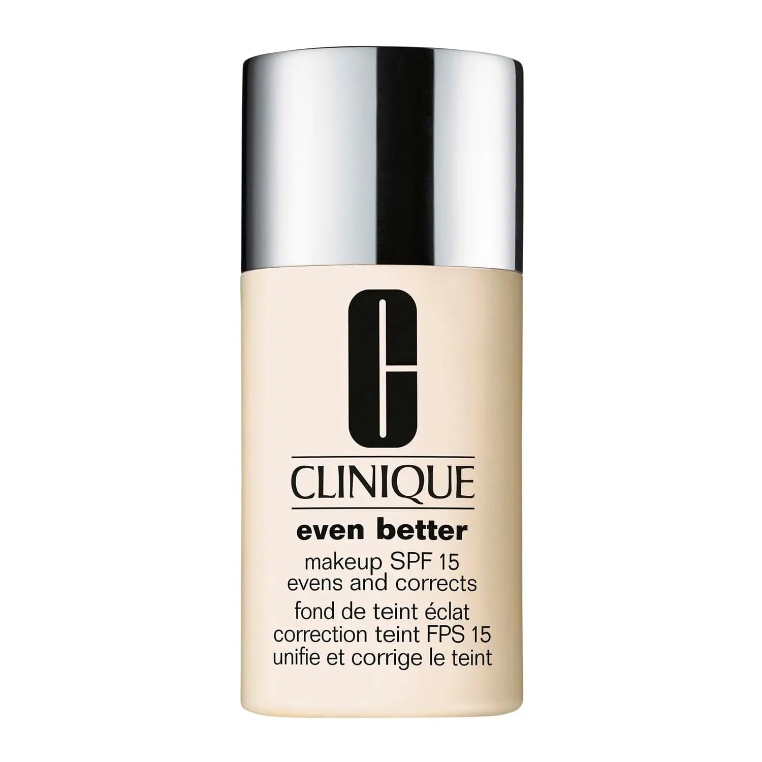 Clinique Even Better Base SPF 15 CN05 Shell, a makeup primer with sun protection, in sleek packaging with natural light reflection.