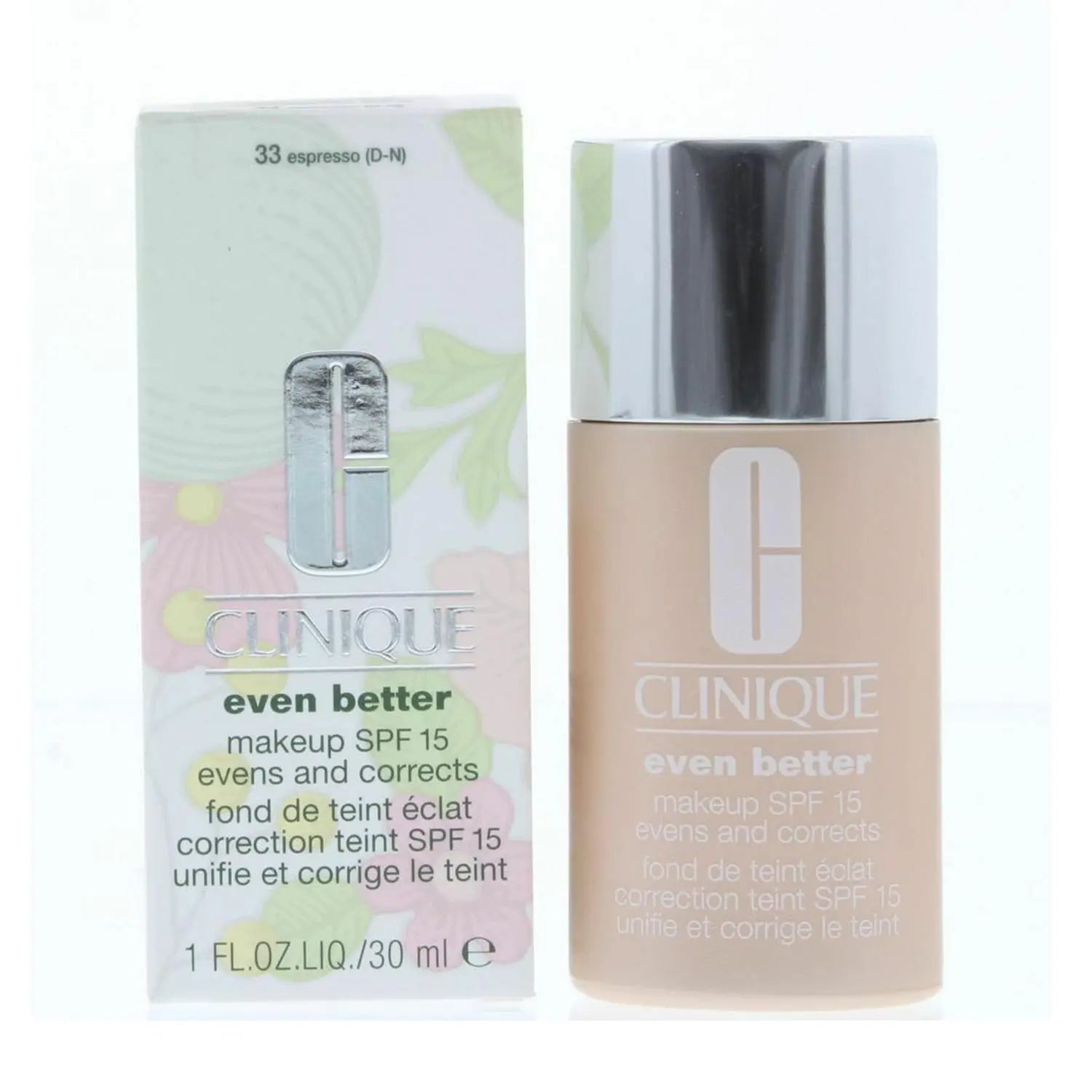 Clinique Even Better Base SPF 15 in CN126 Espresso, a makeup primer from Jag Couture London - New York, shown in a single container.