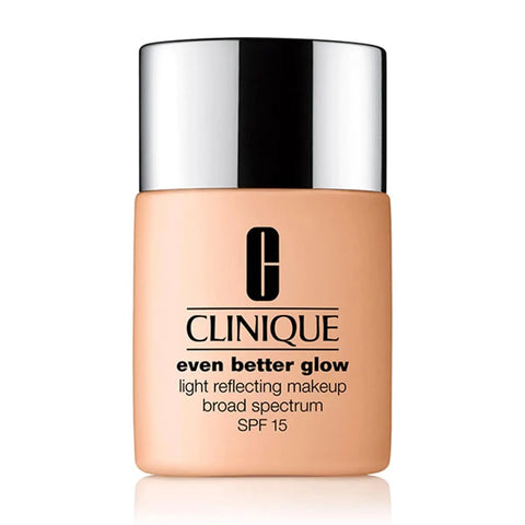 Clinique Even Better Glow 28 Ivory 30ml foundation bottle, with sleek packaging from Jag Couture London New York collection