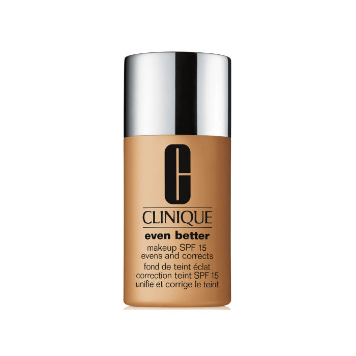 Clinique Even Better Make Up SPF 15 Deep Honey foundation bottle, 30ml, with sleek packaging and product label.