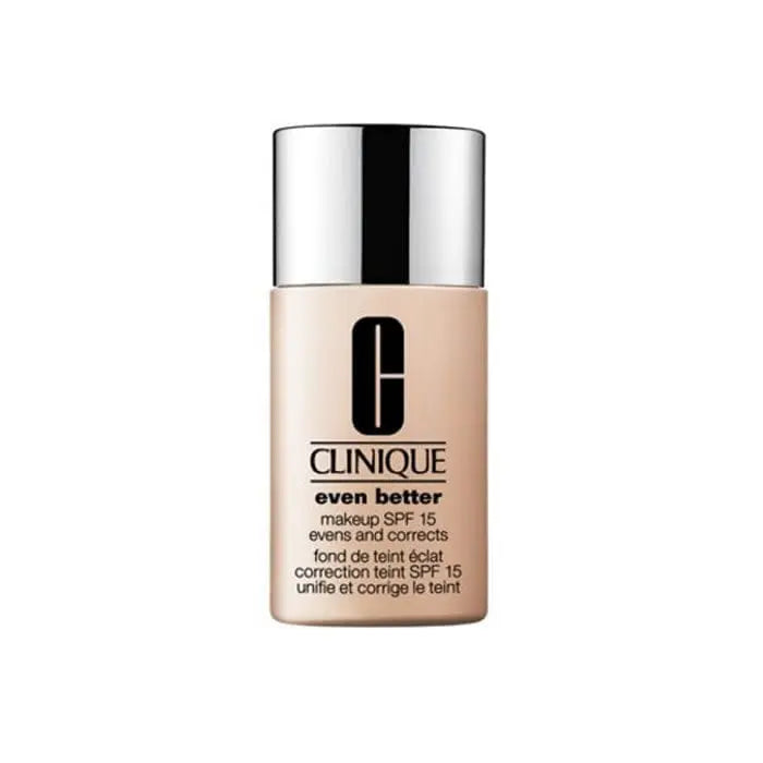 Clinique Even Better Makeup SPF15 in 24 Linen, 30ml bottle, with a sleek design and natural finish, by Jag Couture London New York