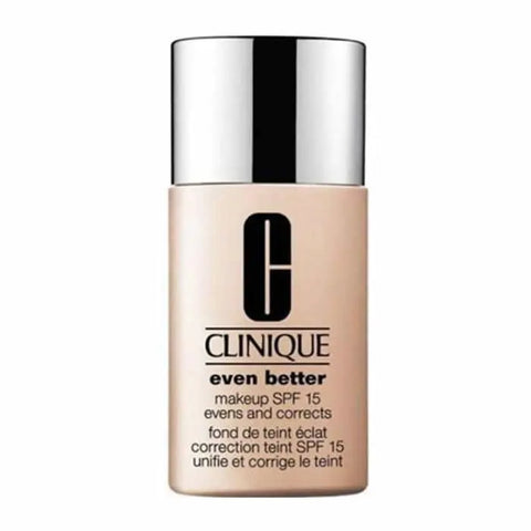 Clinique Even Better Makeup SPF15 in shade 46 Golden Neutral, 30ml bottle with clear packaging and product label.