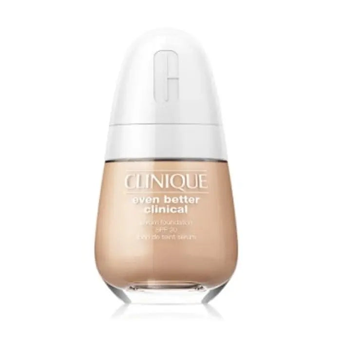 Clinique Even Better Serum Foundation SPF20 CN40 in Cream Chamois, 30ml, with smooth liquid texture and product packaging.