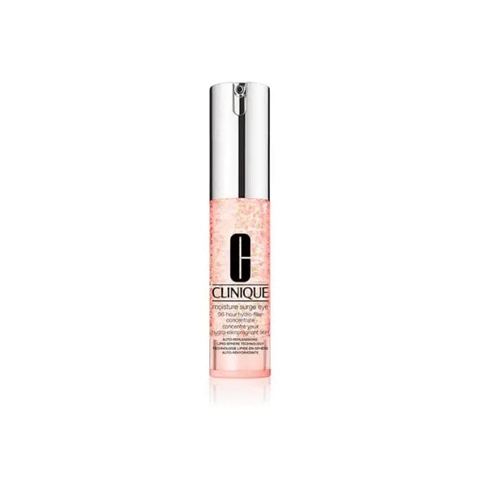Clinique Moisture Surge Eye Hydro Filler 15ml jar with blue and white packaging, showing the eye cream product.