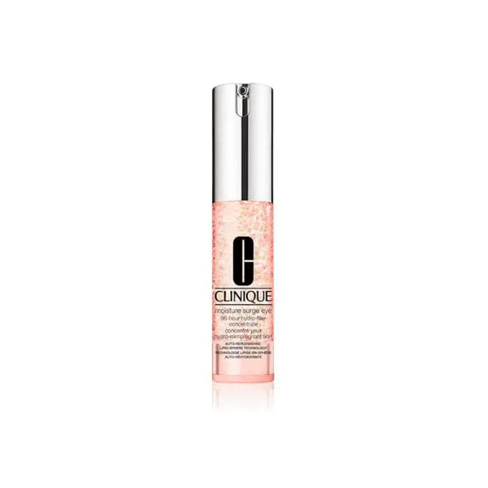 Clinique Moisture Surge Eye Hydro Filler 15ml jar with blue packaging and applicator, designed for intense hydration and eye area care.