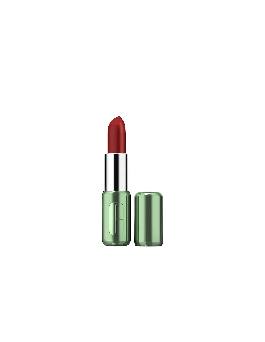 Clinique Pop Longwear Matte Lipstick in Icon Pop, 3.9g, with a sleek bullet design and vibrant lipstick shade.