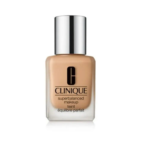Clinique Superbalanced Makeup in shade 09 Sand, 30ml bottle, with sleek packaging and product label visible.