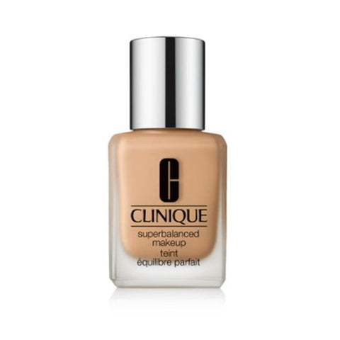 Clinique Superbalanced Makeup in shade 09 Sand, 30ml bottle, with smooth foundation texture and natural finish.