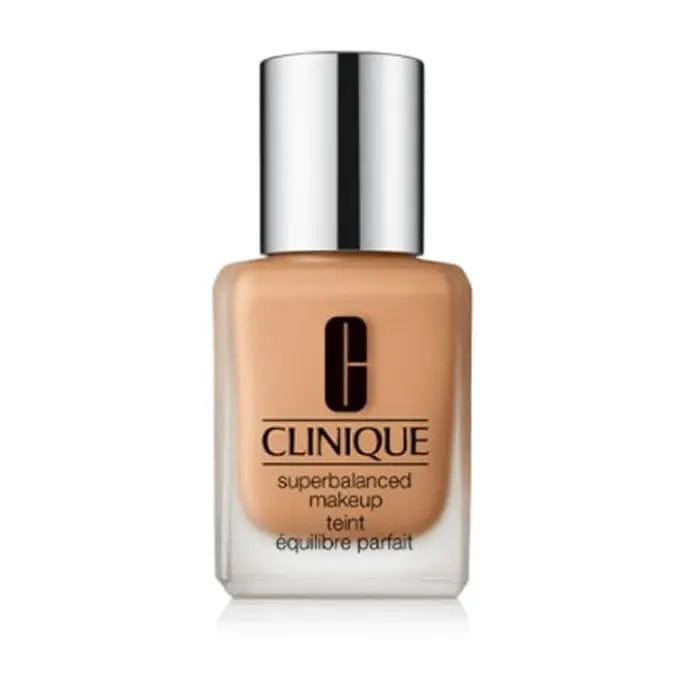 Clinique Superbalanced Makeup in 12 Honeyed Beige, 30ml bottle, with a smooth, natural finish in a sleek cosmetic container.