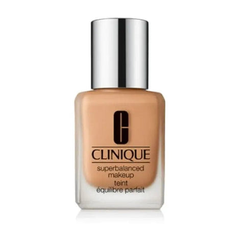 Clinique Superbalanced Makeup in 12 Honeyed Beige, 30ml bottle, with a smooth, natural finish in a sleek cosmetic container.