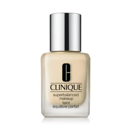 Clinique Superbalanced Makeup in shade 36 Beige Chiffon, 30ml bottle, with sleek packaging and applicator visible.