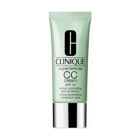 Clinique Superdefense CC Cream in Medium, 40ml bottle with sleek packaging, designed to even skin tone and protect the skin.