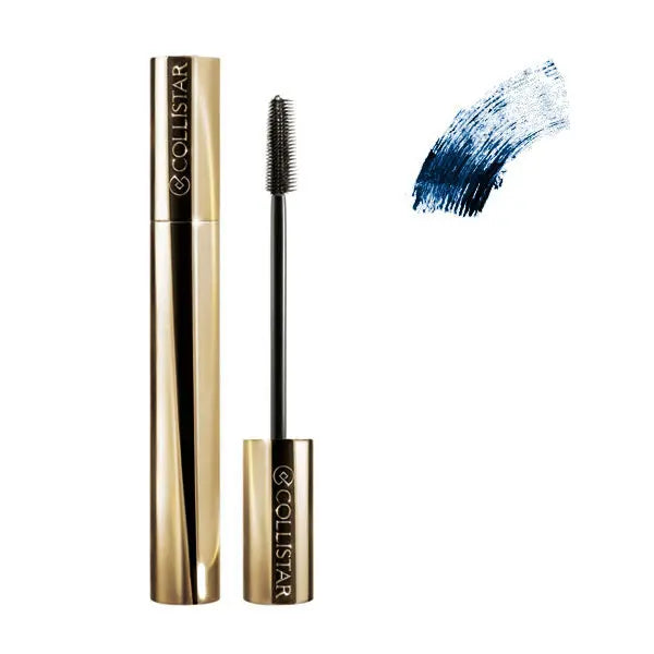 Collistar Mascara Infinito High Precision Blue by Jag Couture London - New York, showcasing the vibrant blue mascara wand and brush.