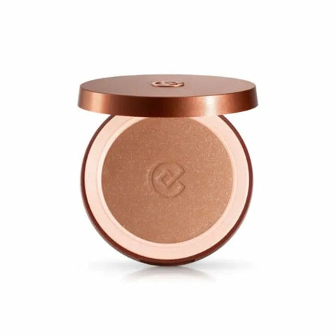 Jag Couture London New York Collistar Silk Effect Bronzing Powder with 9 Sun Crystals shimmer for radiant, sun-kissed skin.