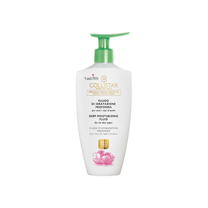 Jag Couture London New York Collistar Special Perfect Body Deep Moisturizing Fluid 400ml bottle.