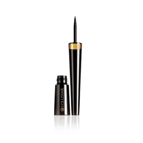 Black Collistar Tecnico Eyer Liner Pen applicator with 2.5ml liquid eyeliner, featuring precise pen tip for easy eye makeup application.