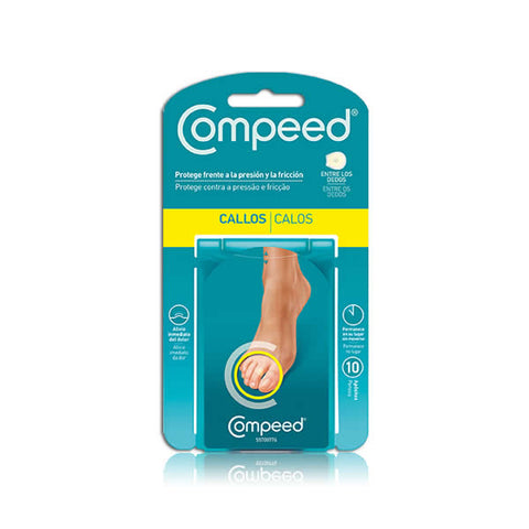 Jag Couture London New York Compeed Corn Plasters, 10-unit pack, adhesive foot pads for corn relief and protection.