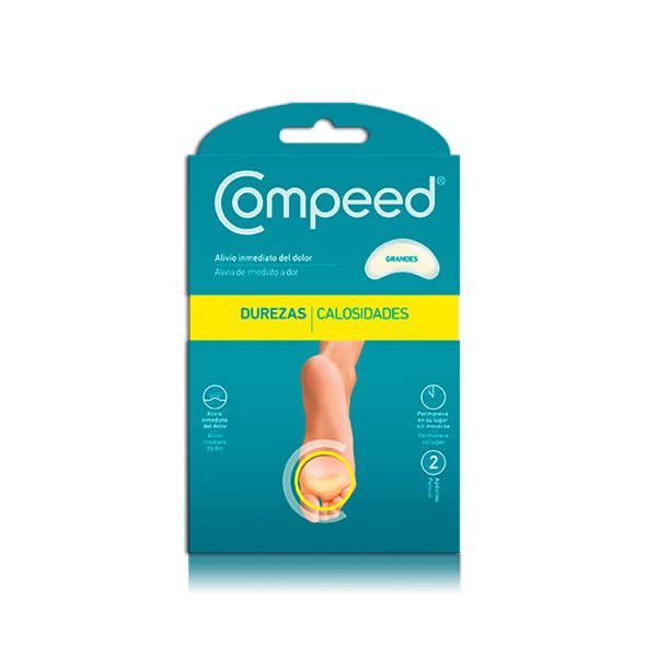 Jag Couture London - New York Compeed Durezas Grandes foot care patches, 2 units, designed for large calluses and foot blisters.