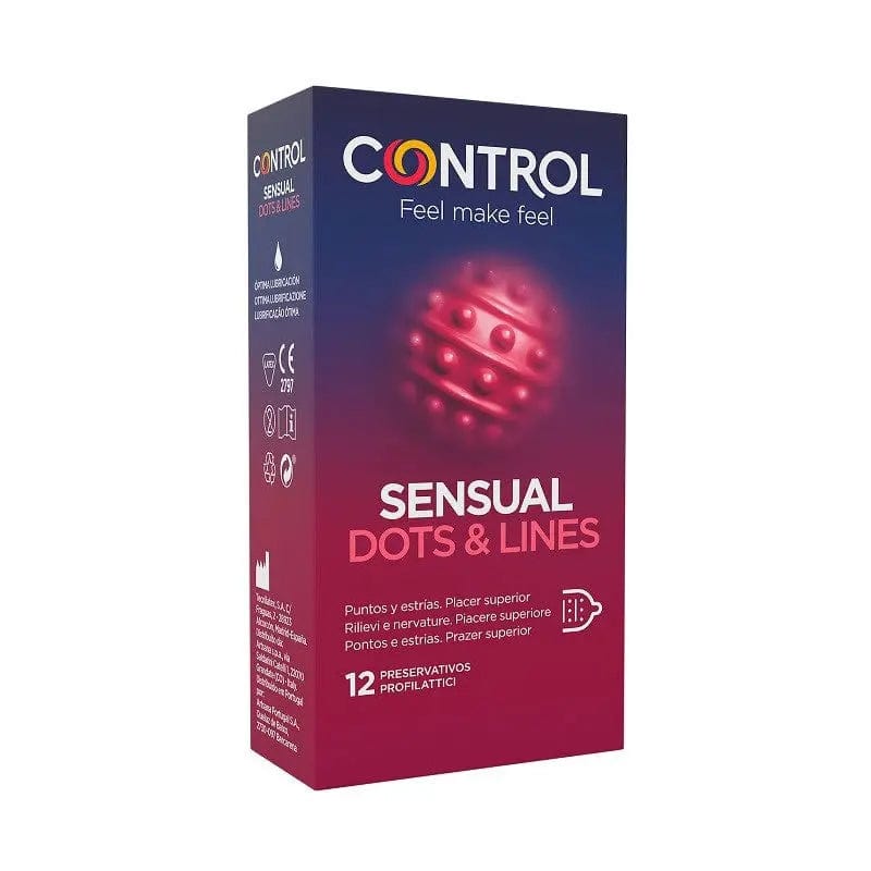 Jag Couture London - New York Control Touch & Feel Condom pack of 12, featuring textured, comfortable latex condoms for enhanced sensation.