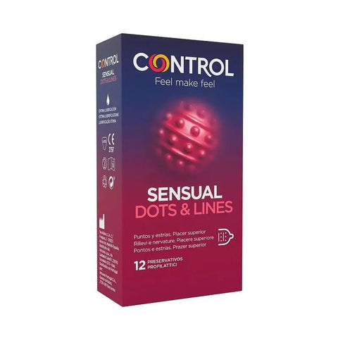 Jag Couture London - New York Control Touch & Feel Condom pack of 12, featuring textured, comfortable latex condoms for enhanced sensation.