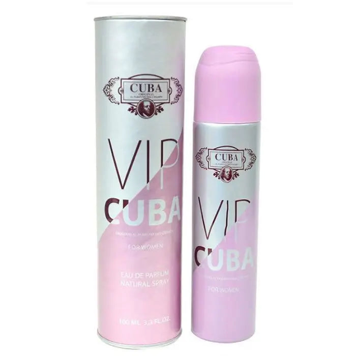 Cuba Paris Vip for Women Eau De Parfum spray 100ml by Jag Couture London, elegant perfume bottle with a sophisticated design.