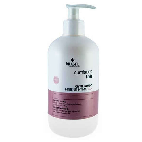 Jag Couture London Gynelaude Intimate Hygiene CLX 500ml bottle, gentle cleanser for feminine care, with a clean and sleek design.