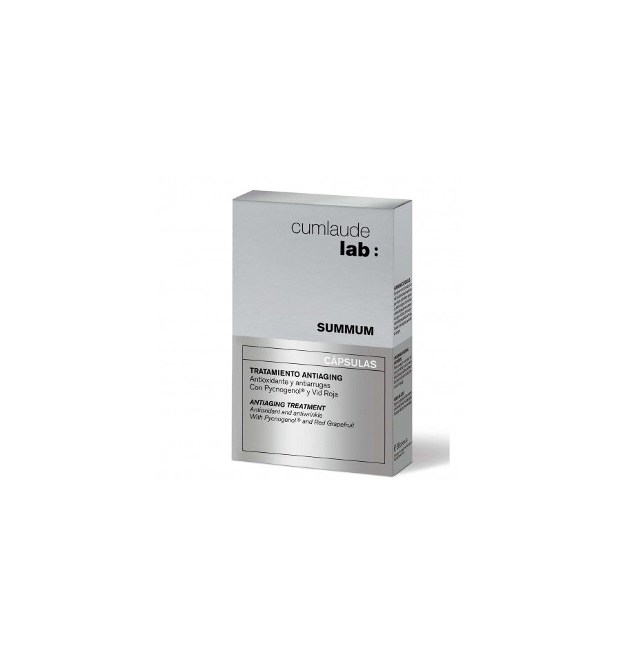 Jag Couture London New York Cumlaude Summum 30 capsules bottle with label and capsule details.