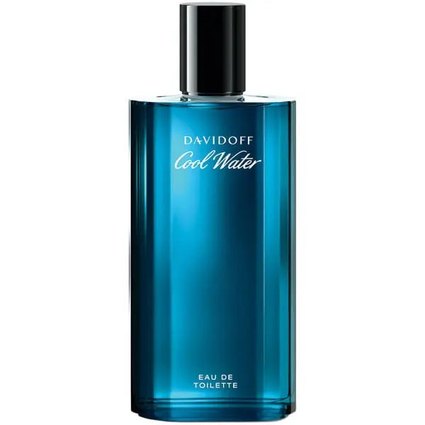 Davidoff Cool Water Eau De Toilette spray in 125ml bottle, featuring fresh, aquatic fragrance with sleek packaging.
