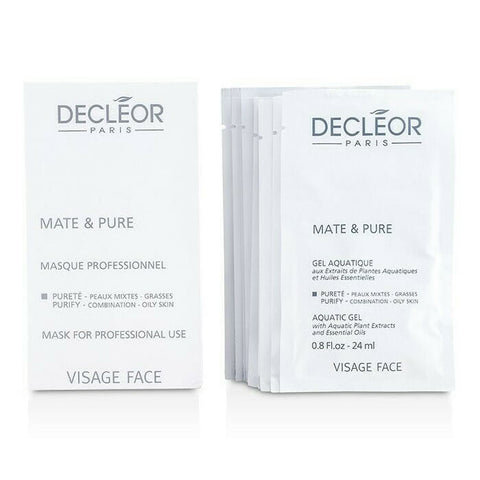 Decleor Mate & Pure Mask by Jag Couture London, 10x5g sachets for oily and blemish-prone skin, facial skincare product.