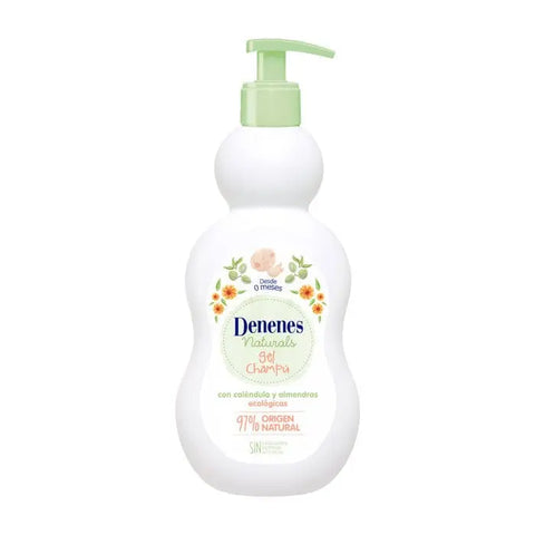 Jag Couture London New York Denenes Naturals Gel and Shampoo 400ml bottle, natural hair care product with clean styling and washing features.
