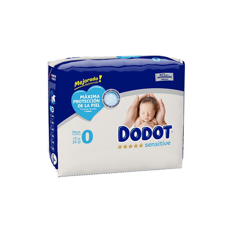 Dodot Sensitive R Nac baby diapers in size 0-2.5kg, 24-unit pack, from Jag Couture London New York.
