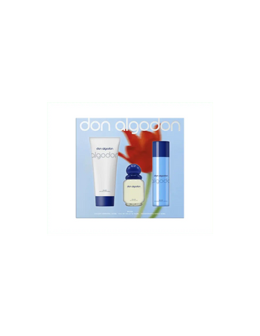 Jag Couture London Don Algodón Est D Algodón 100 Body and 200ml shower gel, soft cotton scent, in a sleek bottle.
