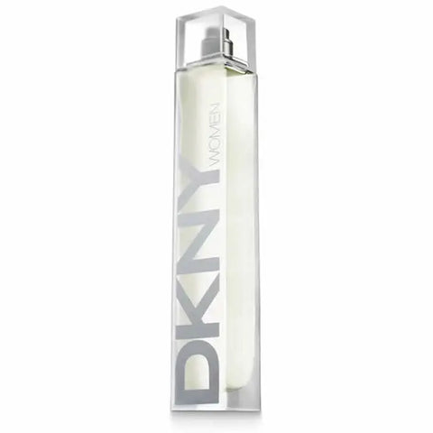 Donna Karan DKNY Women Energizing Eau De Parfum spray 100ml, sleek bottle with modern design, displayed on a neutral background.