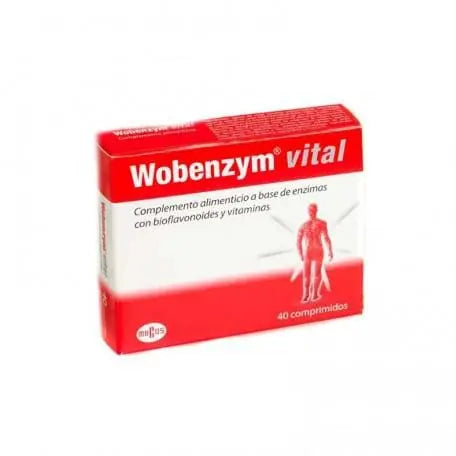 Douglas Wobenzym Vital Tablets by Jag Couture London - New York, close-up of the supplement bottles with tablets inside.