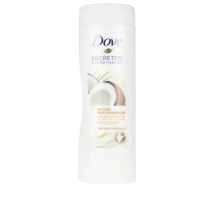 Dove Nourishing Secrets Coconut Body Lotion in 400ml bottle, featuring natural coconut scent and smooth texture.