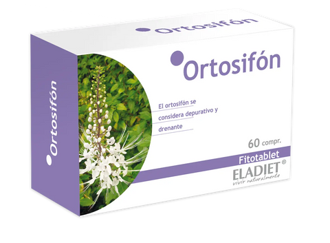 Eladiet Ortosifon 60 capsules, 360 mg, dietary supplement by Jag Couture London New York, shown in a close-up image.
