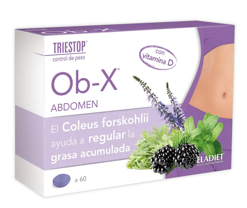 Eladiet Triestop Abdomen Obx supplement by Jag Couture London New York, featuring the product bottle with label and packaging.