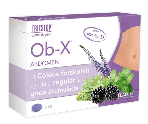 Eladiet Triestop Abdomen Obx supplement by Jag Couture London New York, featuring the product bottle with label and packaging.